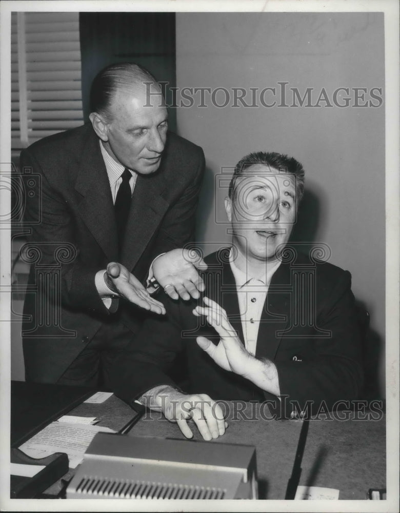1956, Comedian George Gobel &amp; other - Historic Images