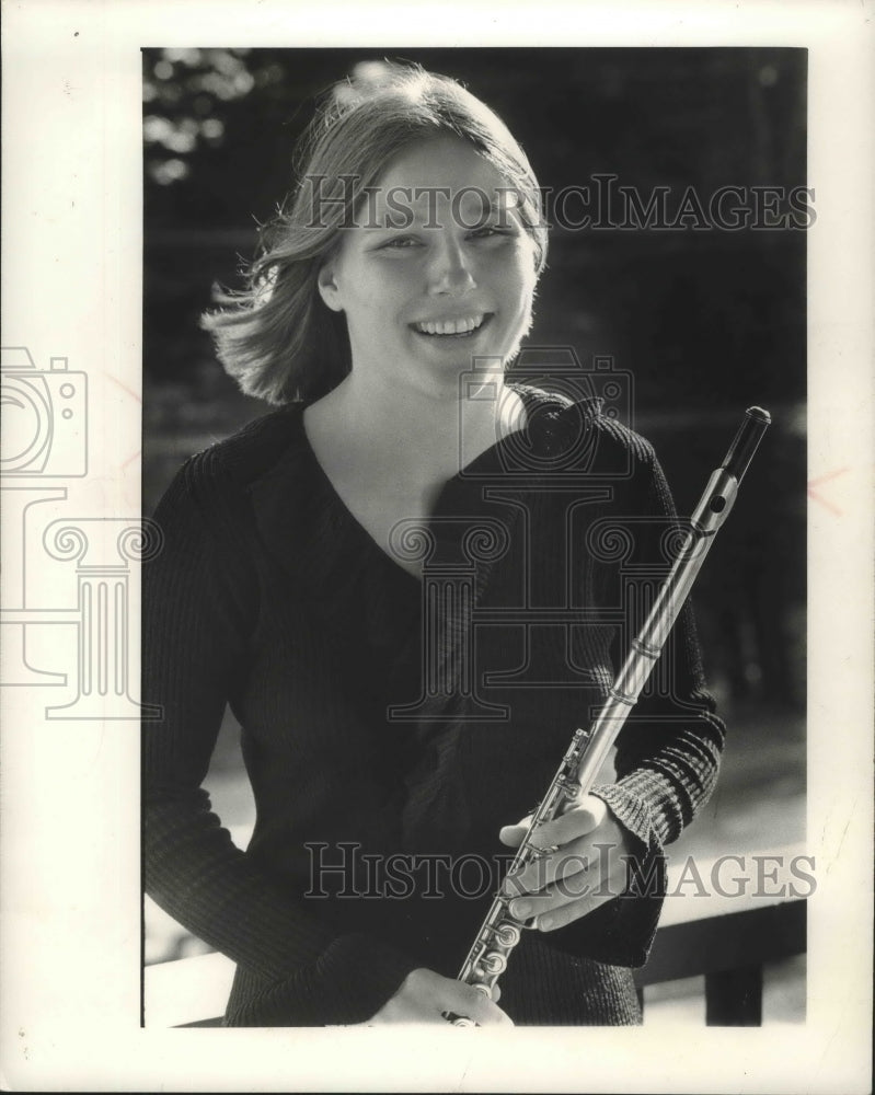 1975, Flutist Janet Millard with the Milwaukee Symphony - Historic Images