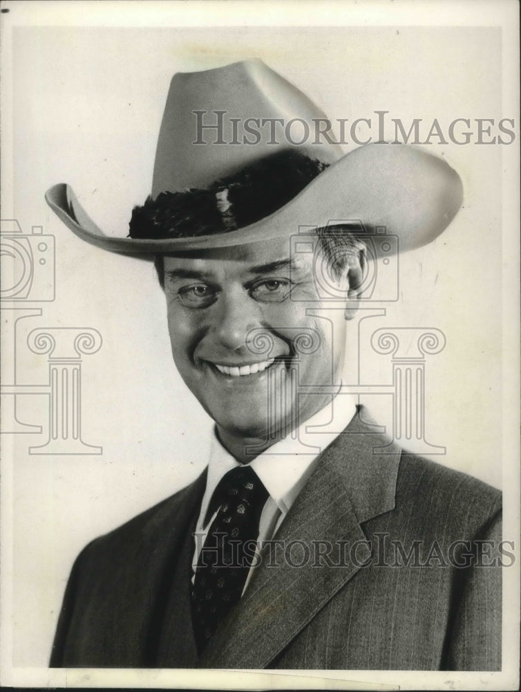 1980 Press Photo Actor Larry Hagman On CBS&#39; &#39;Dallas&#39; - mjp20160 - Historic Images