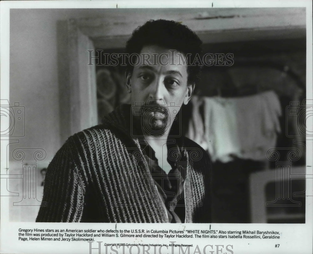 1985, Gregory Hines stars in Columbia Pictures &quot;White Nights&quot; - Historic Images