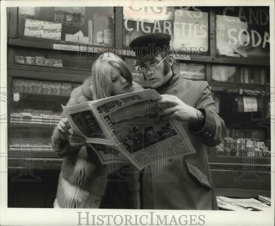 1969, Pianist Lorin Hollander, and his wife, posed for photo - Historic Images