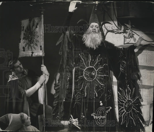 1962, Actor Louis Turenne as Merlyn the Magician in "Camelot" Musicia - Historic Images