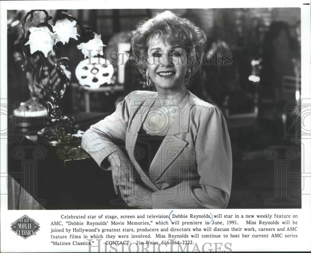 1990, &quot;Debbie Reynolds&#39; Movie Memories&quot; AMC TV Special - mjp20367 - Historic Images