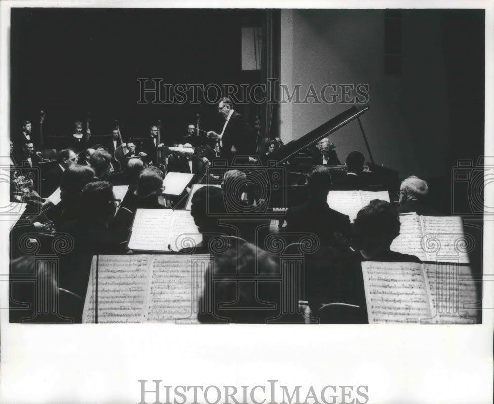 1964, Milwaukee Civic Band Performing at Milwaukee Vocational School - Historic Images