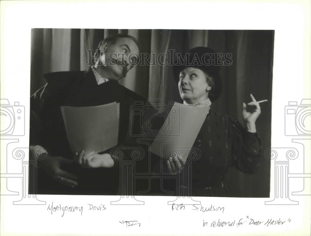 1995 Press Photo Montgomery Davis and Ruth Schudson Milwaukee Chamber Theatre - Historic Images