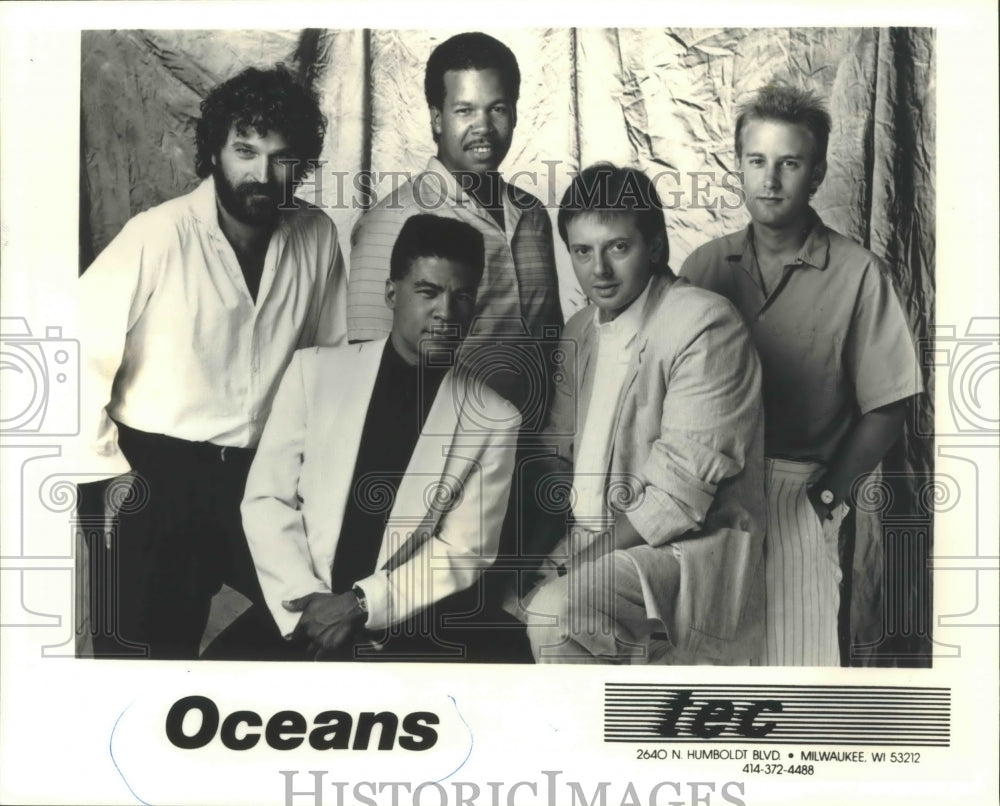 1988, Oceans band group members - mjp20444 - Historic Images