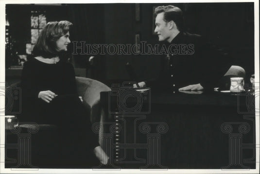 1994 Press Photo Talk show host Conan O'Brien & Brooke Shields - mjp20490 - Historic Images