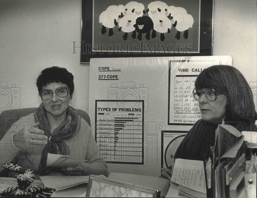 1990, Directors of COPE- Concerned Ozaukee Parents Exchange, Mequon - Historic Images