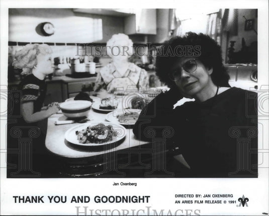 1992 Press Photo Jan Oxenberg, director, in photo from "Thank You and Goodnight" - Historic Images