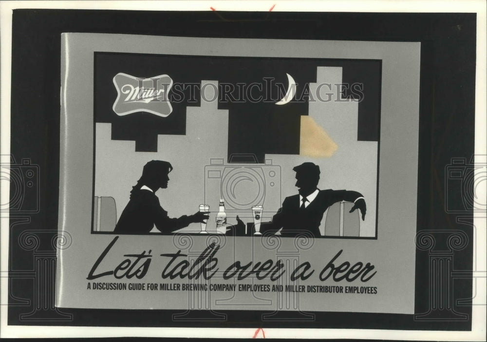 1991 Press Photo Miller Brewing Co. of Milwaukee's booklet on the role of beer - Historic Images