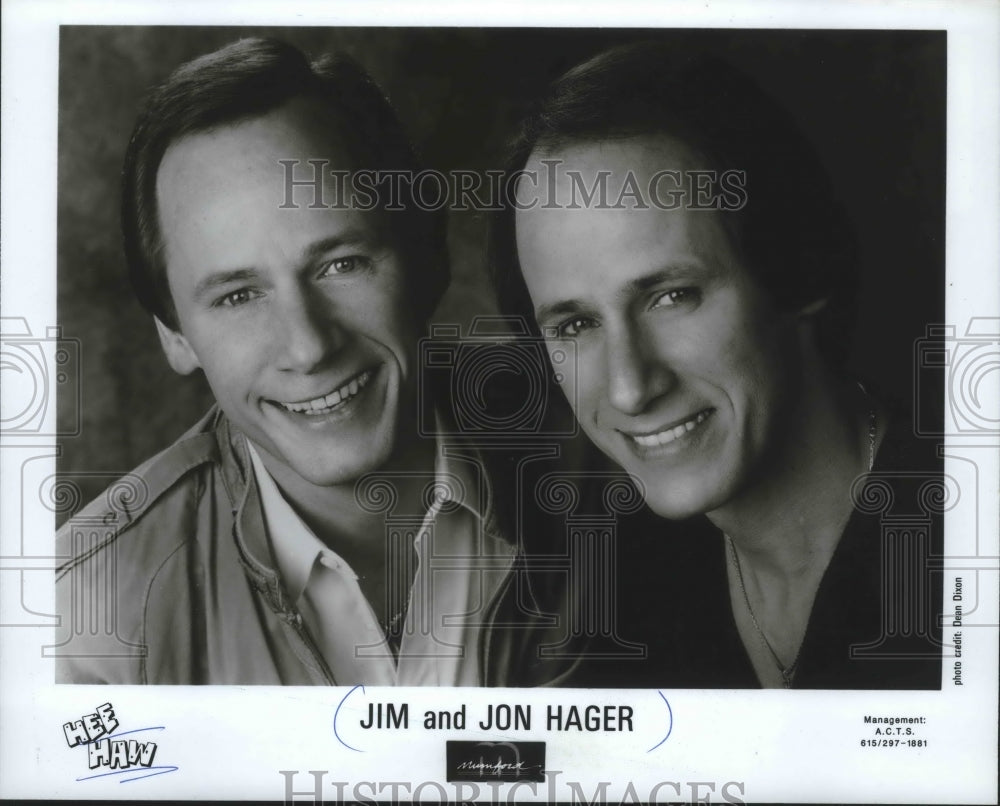1989 Press Photo Jim & Jon Hager, country singers - mjp20560 - Historic Images