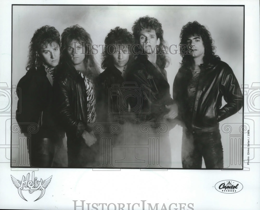 1985, Members of the rock band &quot;Helix&quot; - mjp20614 - Historic Images