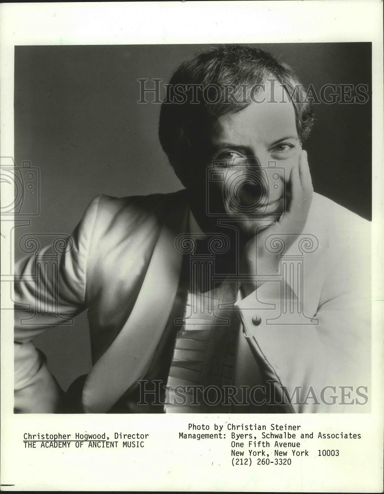1986 Press Photo Christopher Hogwood, director of Academy of Ancient Music - Historic Images