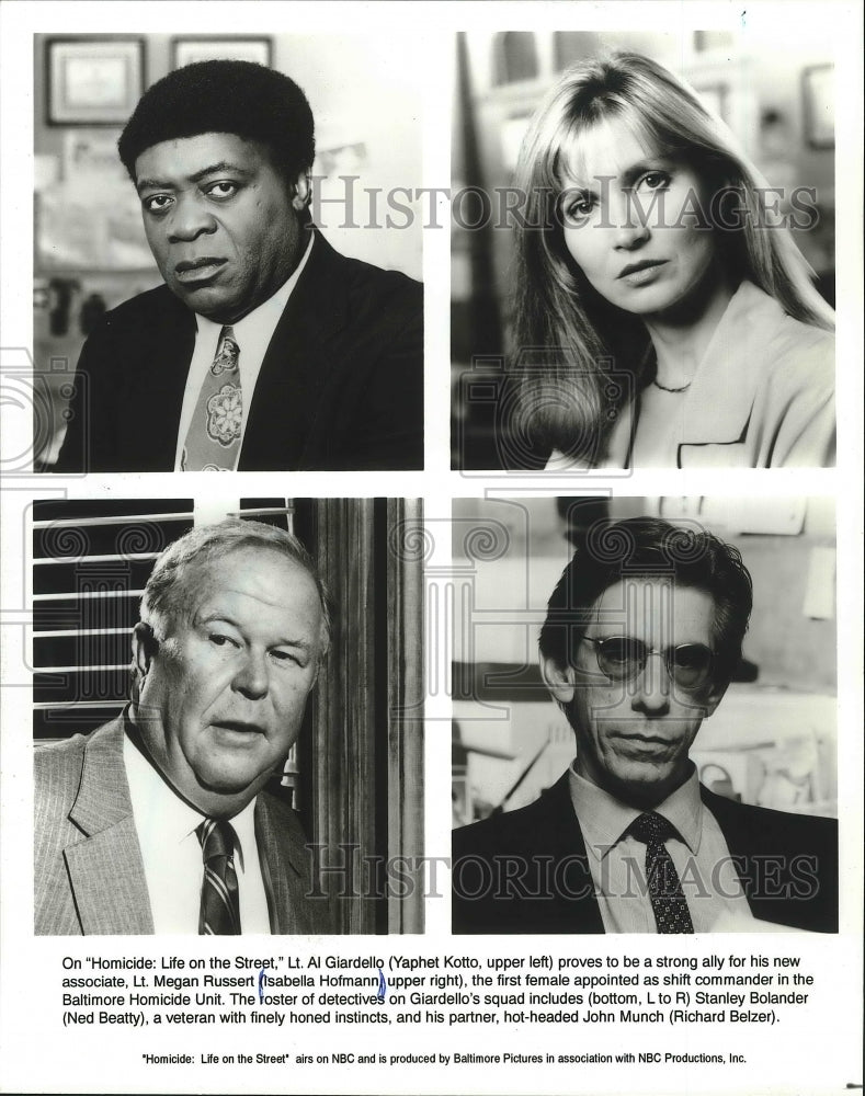 1995 Press Photo Isabella Hofmann, others from Homicide: Life on the Street - Historic Images