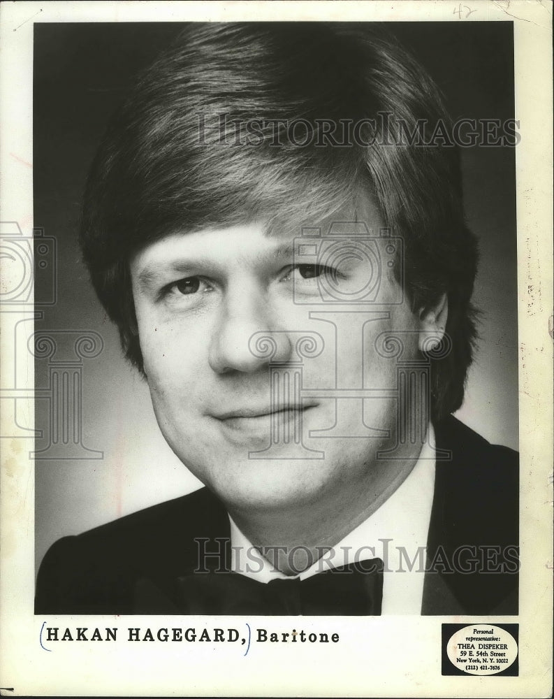 1989, Hakan Hagegard, baritone - mjp20711 - Historic Images