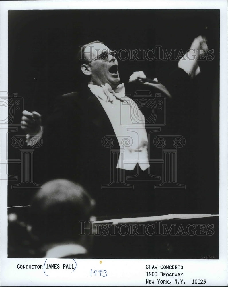 1993 Press Photo Conductor, James Paul, leads orchestra - mjp20725 - Historic Images