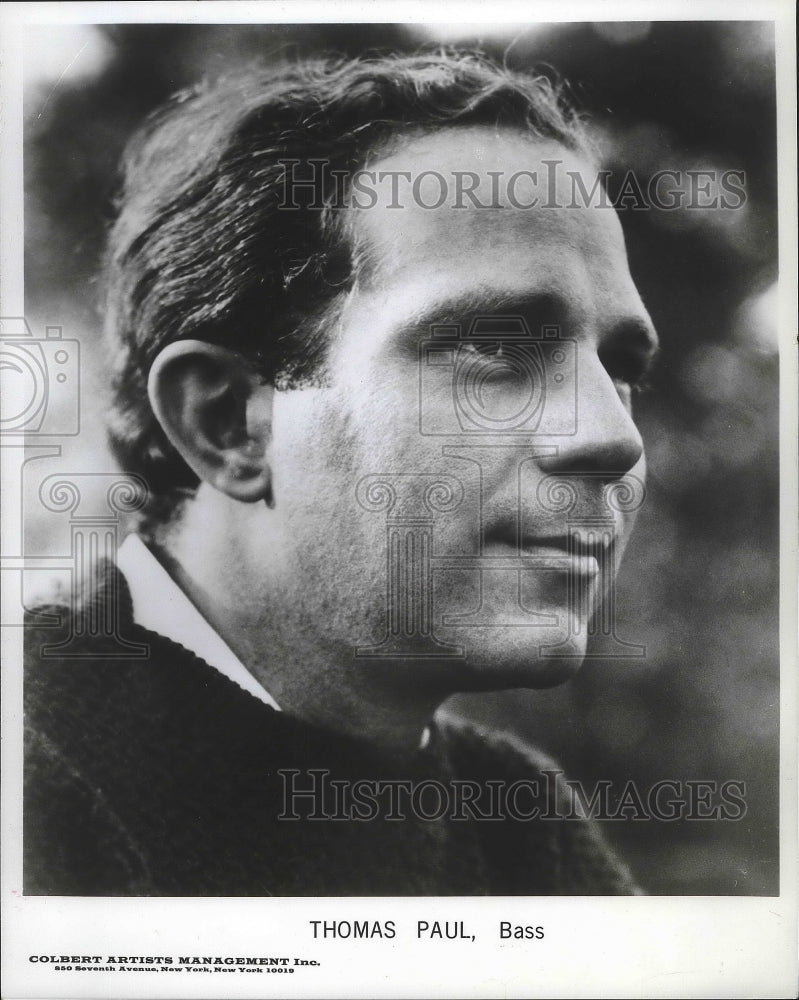 1970, Opera singer Thomas Paul - Historic Images