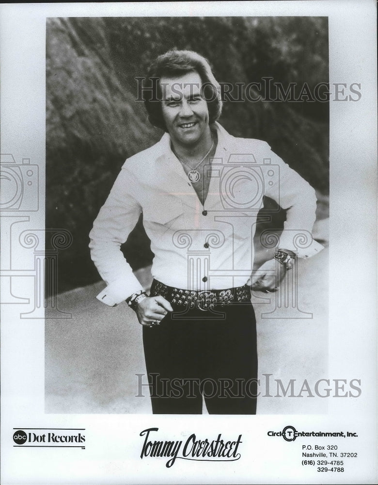 1977 Press Photo Tommy Overstreet to visit Milwaukee with his country music band-Historic Images