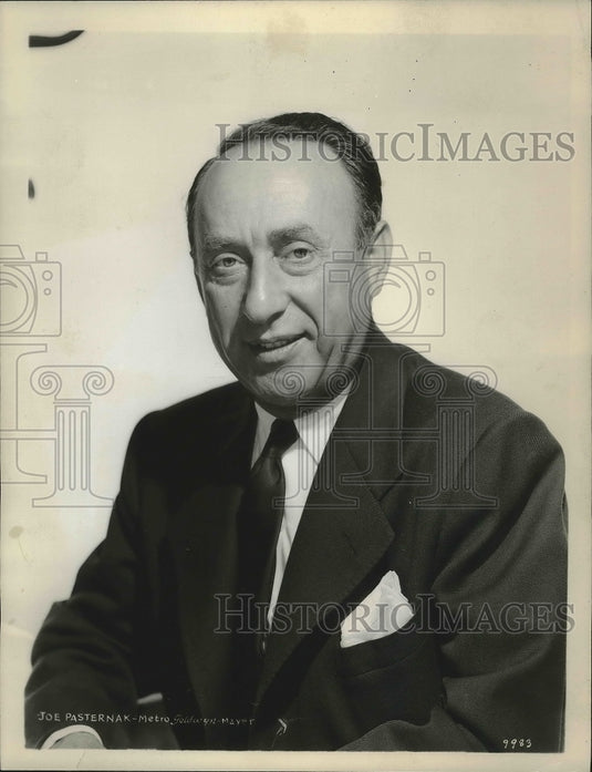 1957, Joe Pasternak, musical film producer - Historic Images