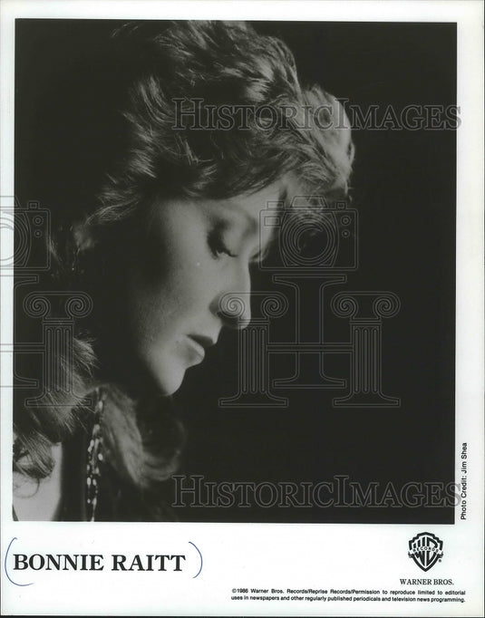 1986 Press Photo Singer, Bonnie Raitt - mjp20900-Historic Images