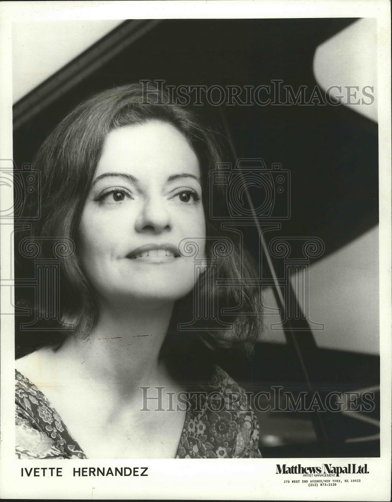 1975 Press Photo Musician, Ivette Hernandez, New World Symphony - mjp20905 - Historic Images