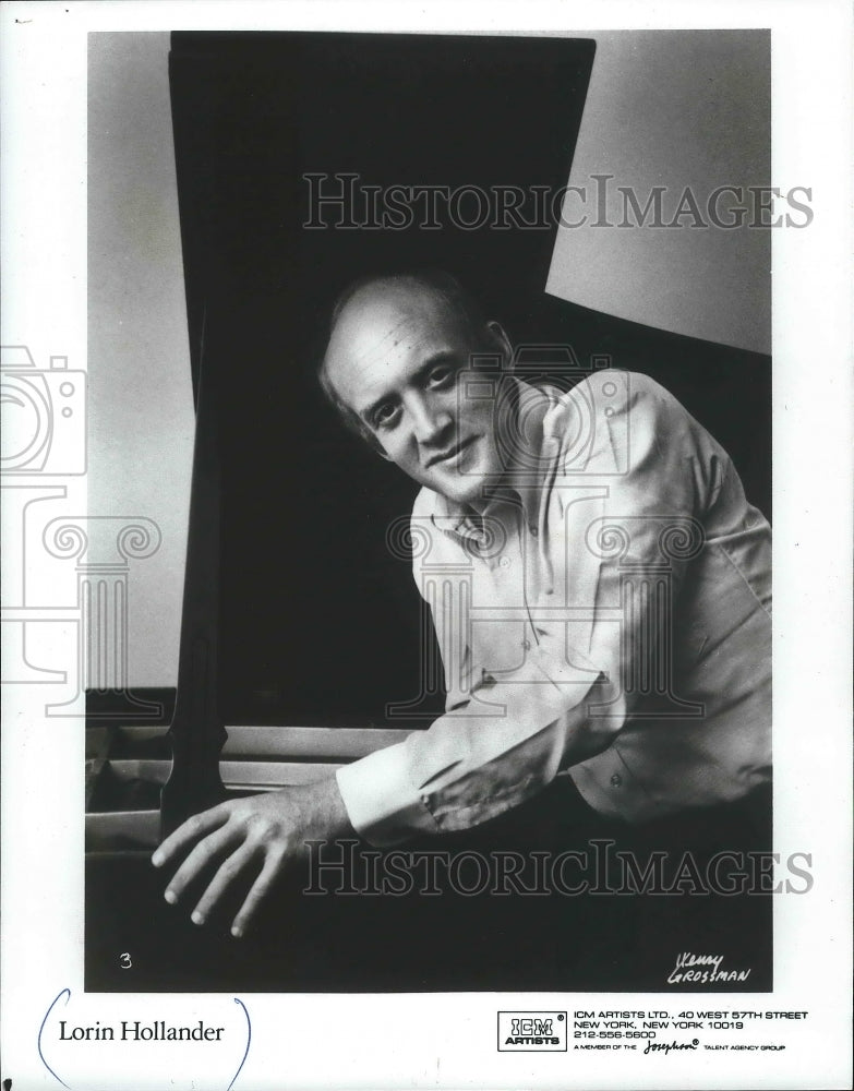 1991 Press Photo Pianist Lorin Hollander. - mjp20980 - Historic Images