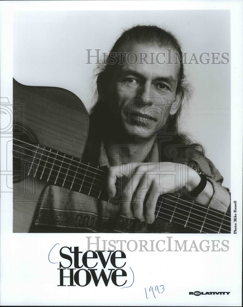1993 Press Photo Guitarist, Steve Howe - mjp21013 - Historic Images