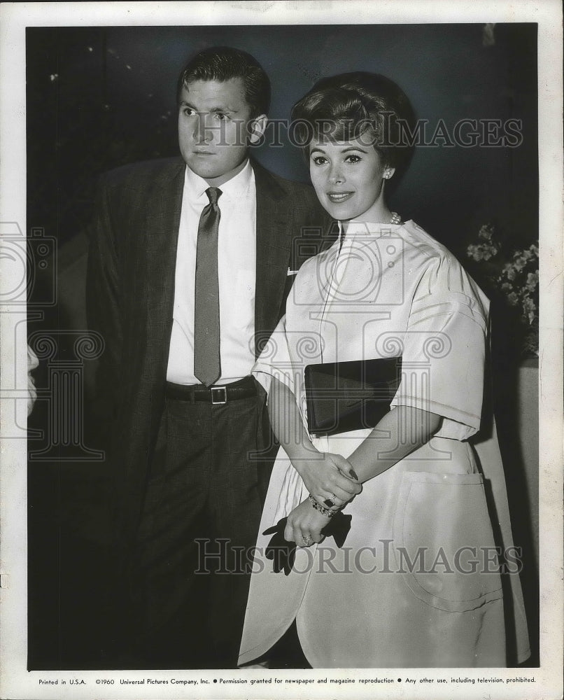 1961 Press Photo Miss Jill St. John and Lance Reventlow - Historic Images