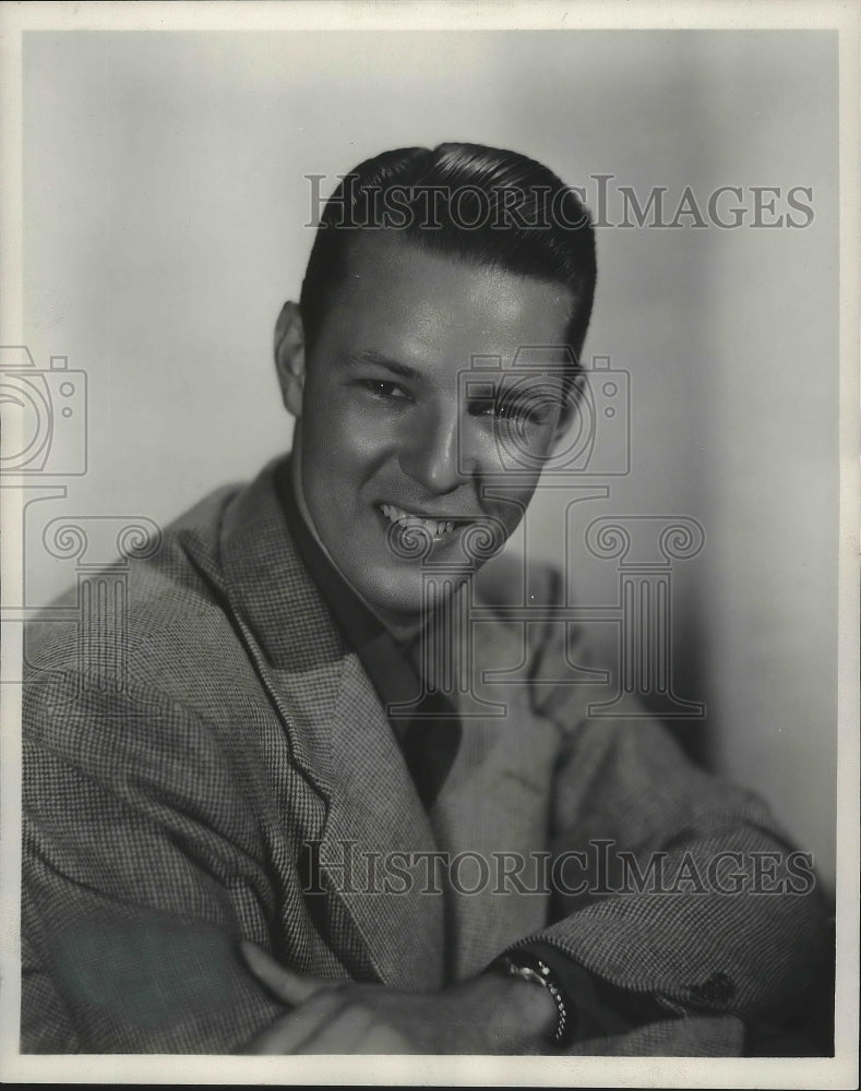 1950, Jack Haskell, singer and old-time radio and TV announcer. - Historic Images