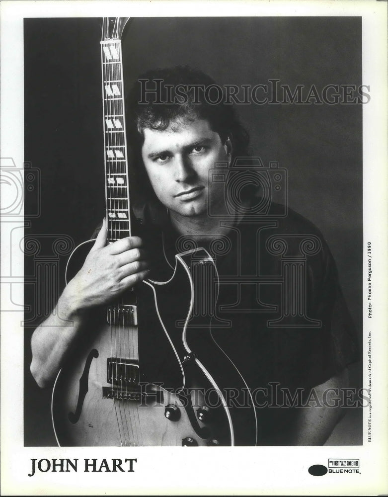 1990 Press Photo John Hart, jazz guitarist - mjp21257 - Historic Images