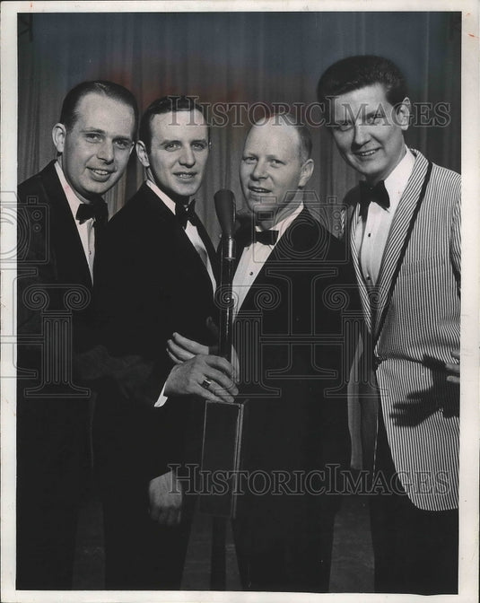 1965, Gordon Hinkley With The Rest Of The Members Of Channel 4 Four - Historic Images