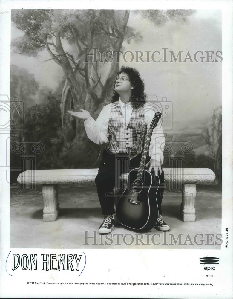 1991 Press Photo Musician Don Henry - mjp21434 - Historic Images