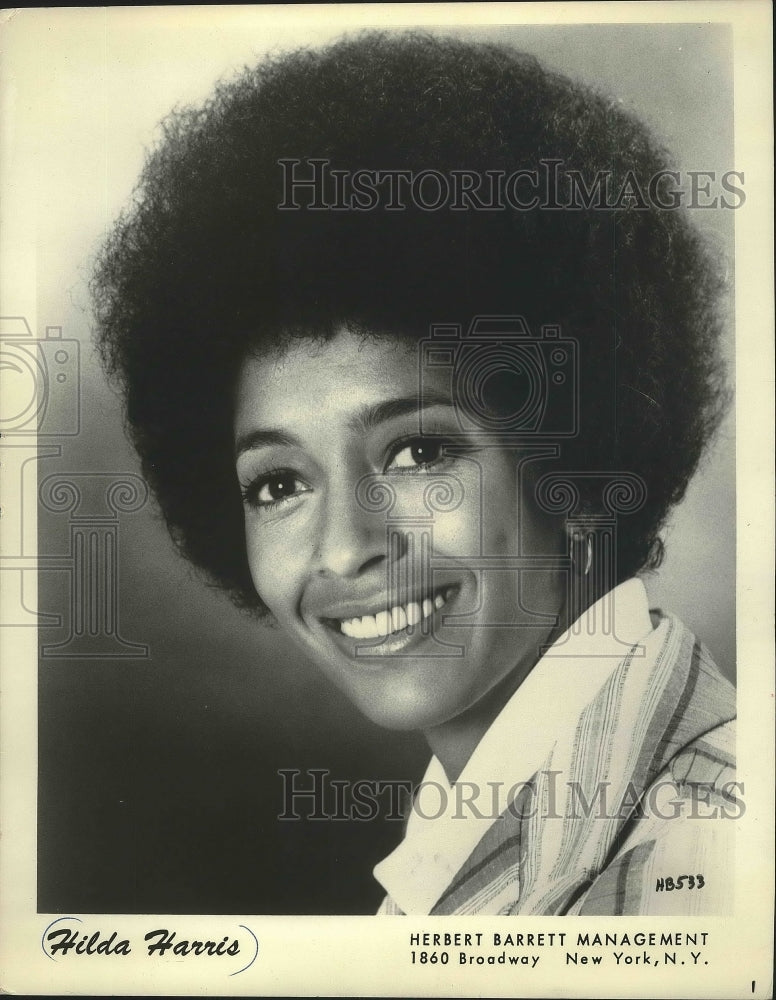 1973, Singer Hilda Harris - Historic Images