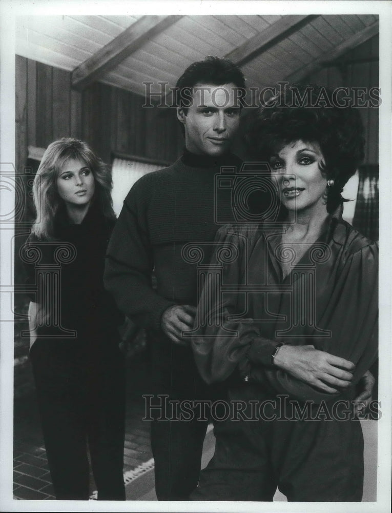 1984 Press Photo Catherine Oxenburg With Co-Stars In &#39;Dynasty&#39; - &#39;Swept Away&#39;-Historic Images