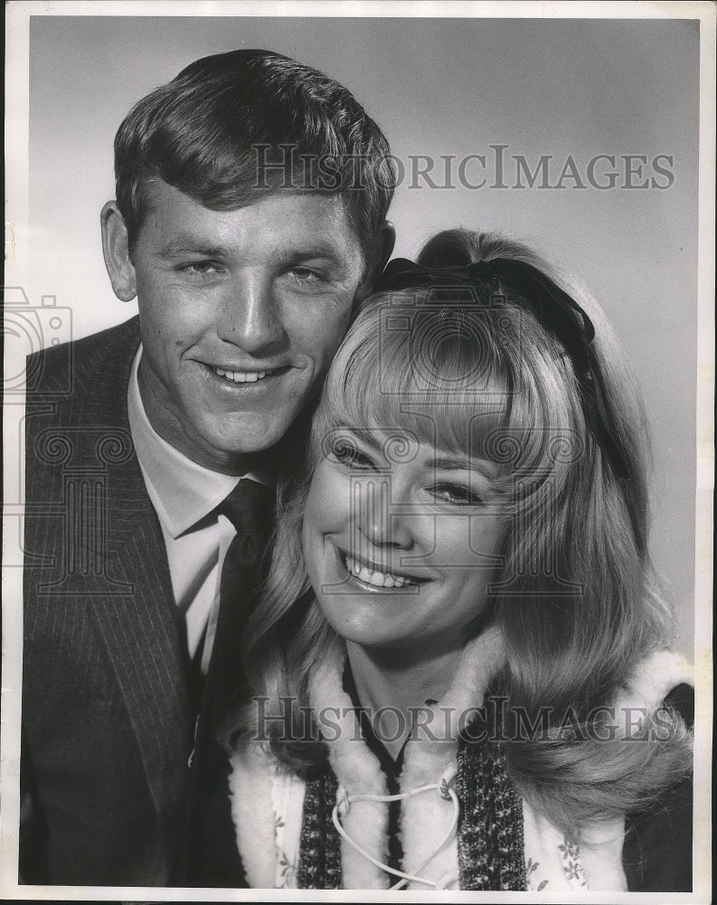 1969, Actress Chris Noel and her husband, Captain Ty Herrington - Historic Images