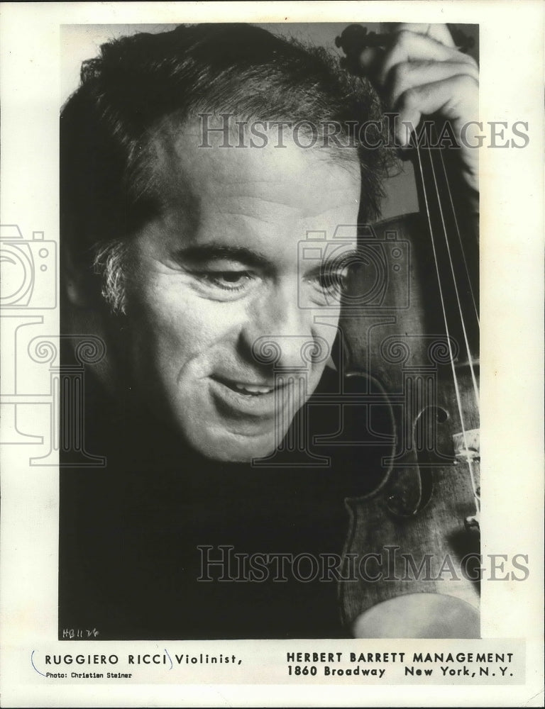 1979 Press Photo Ruggiero Ricci, Violinist - mjp21567 - Historic Images