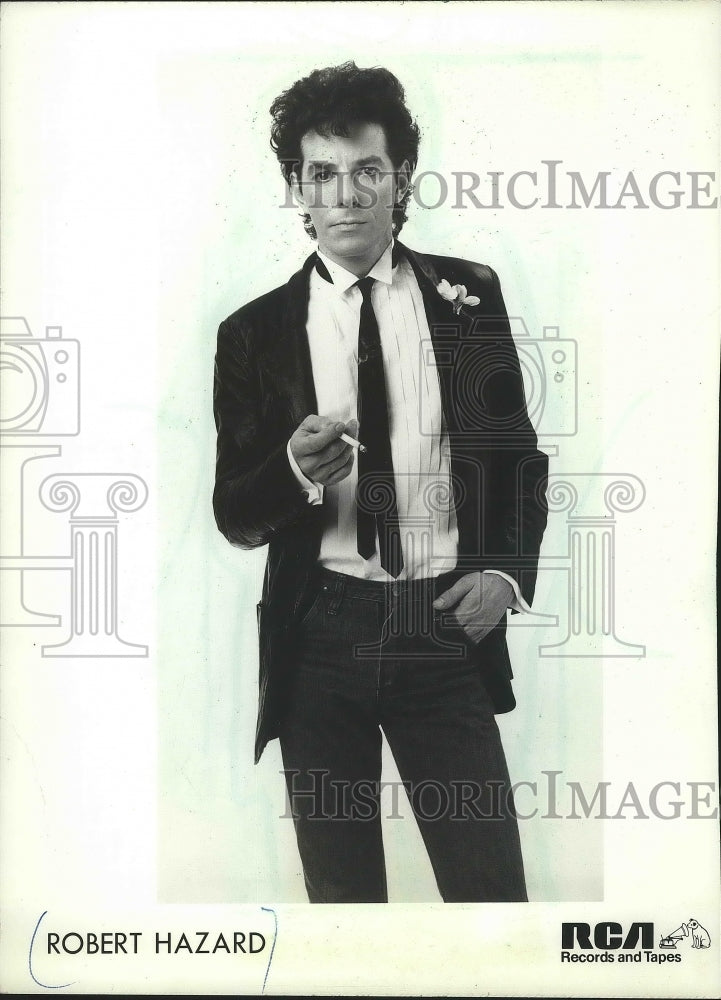 1983 Press Photo Singer Robert Hazard - mjp21597 - Historic Images
