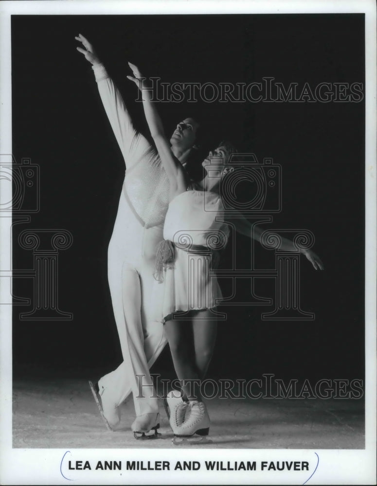 1989 Press Photo Olympic Medalists Lea Ann Miller and William Fauver - mjp21630 - Historic Images