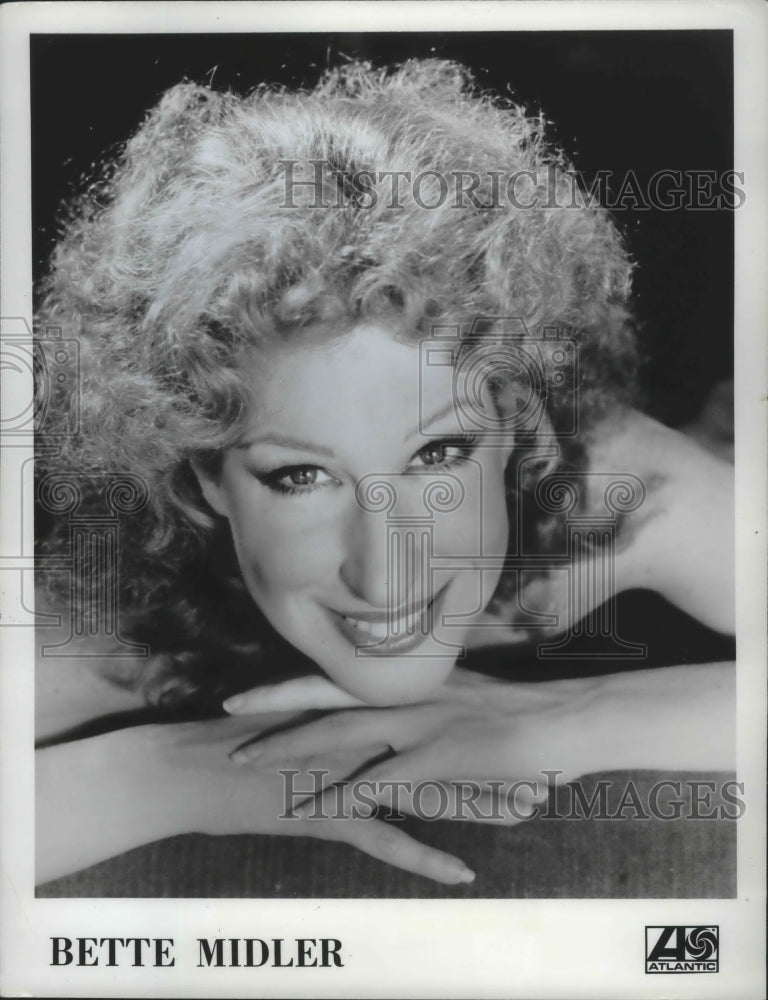 1977 Press Photo US singer Bette Midler - Historic Images