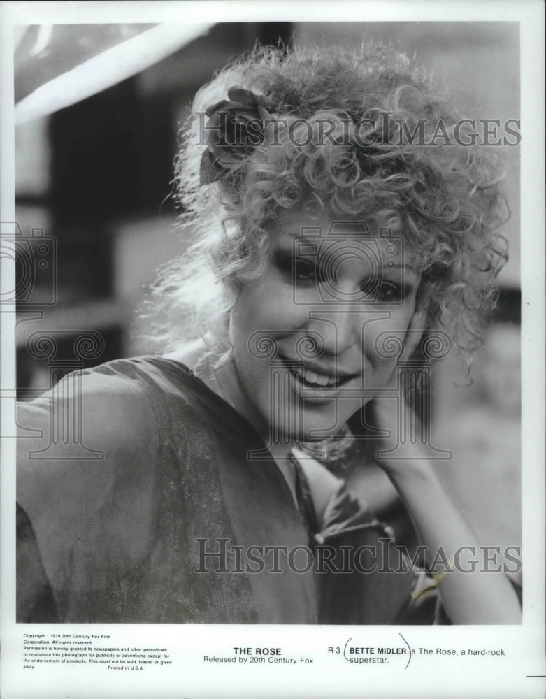 1979, Bette Midler is The Rose, a hard-rock superstar - mjp21695 - Historic Images