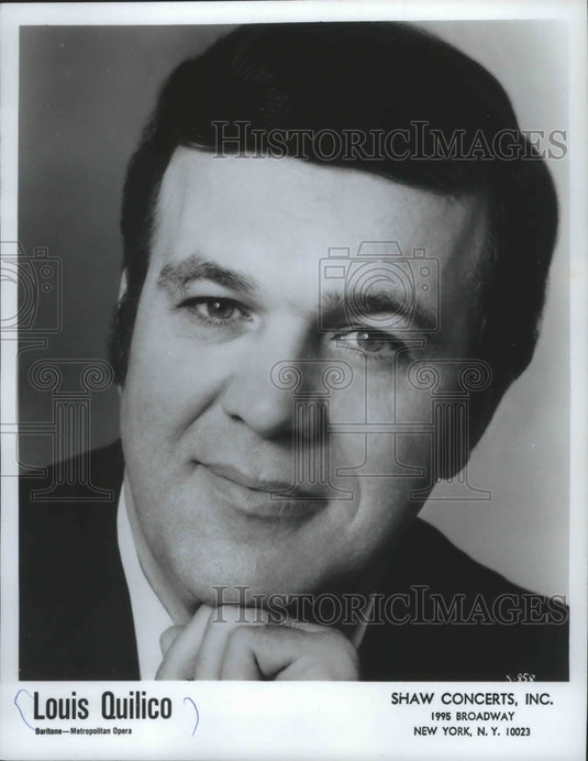 1979 Press Photo Metropolitan Opera's Baritone singer Louis Quilico - mjp21829-Historic Images