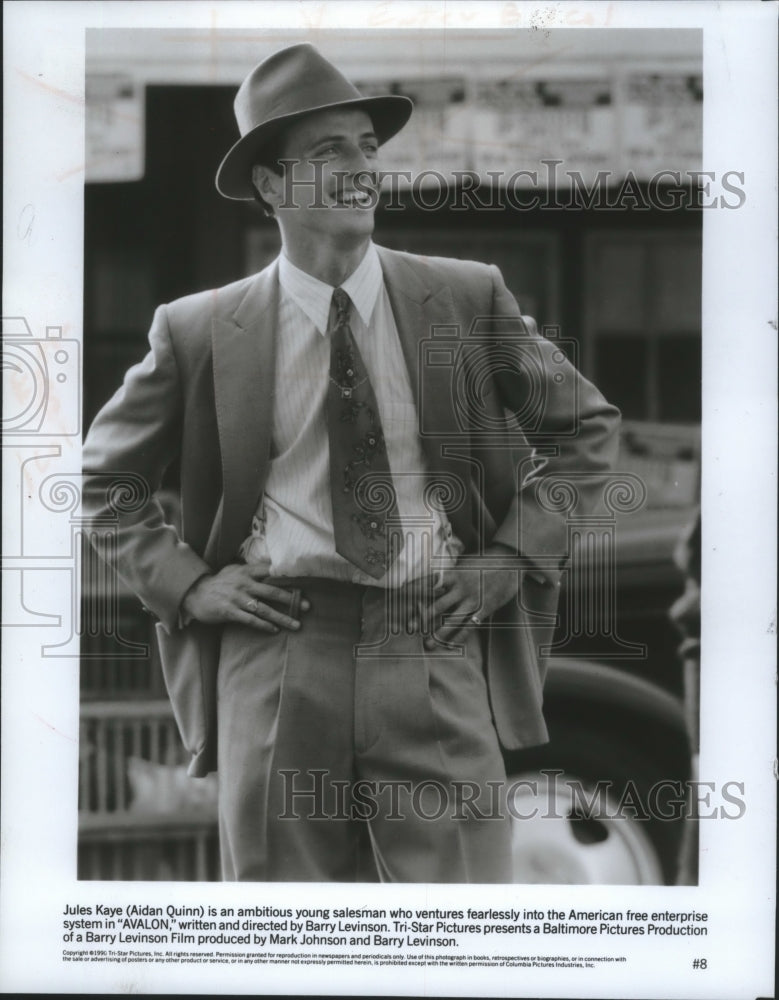 1990 Press Photo Tri-Star Pictures presents Aidan Quinn in "Avalon" - mjp21838 - Historic Images