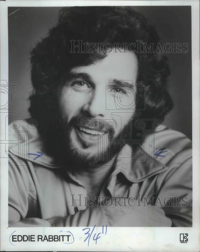 1977 Press Photo Eddie Rabbitt, US Singer - mjp21956 - Historic Images