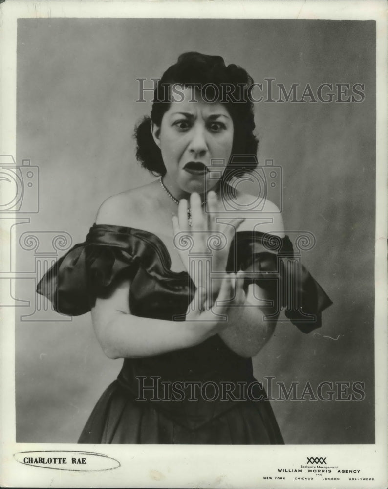1954, Charlotte Rae, actress - Historic Images