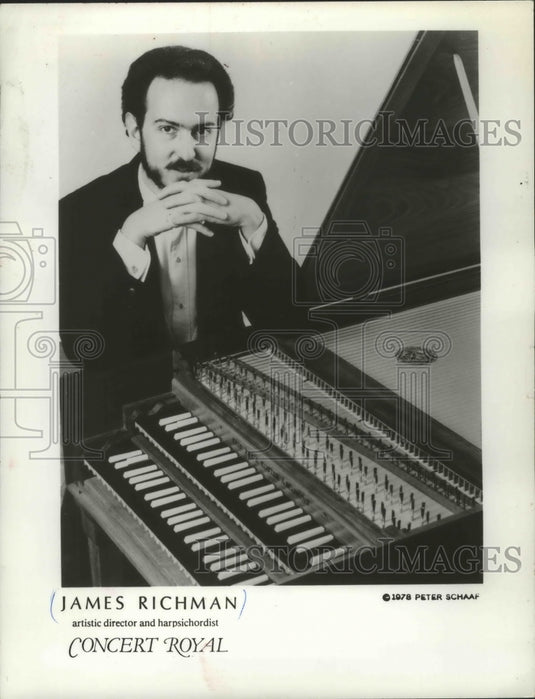 1978 Press Photo James Richman director and harpsichordist, Concert Royal - Historic Images