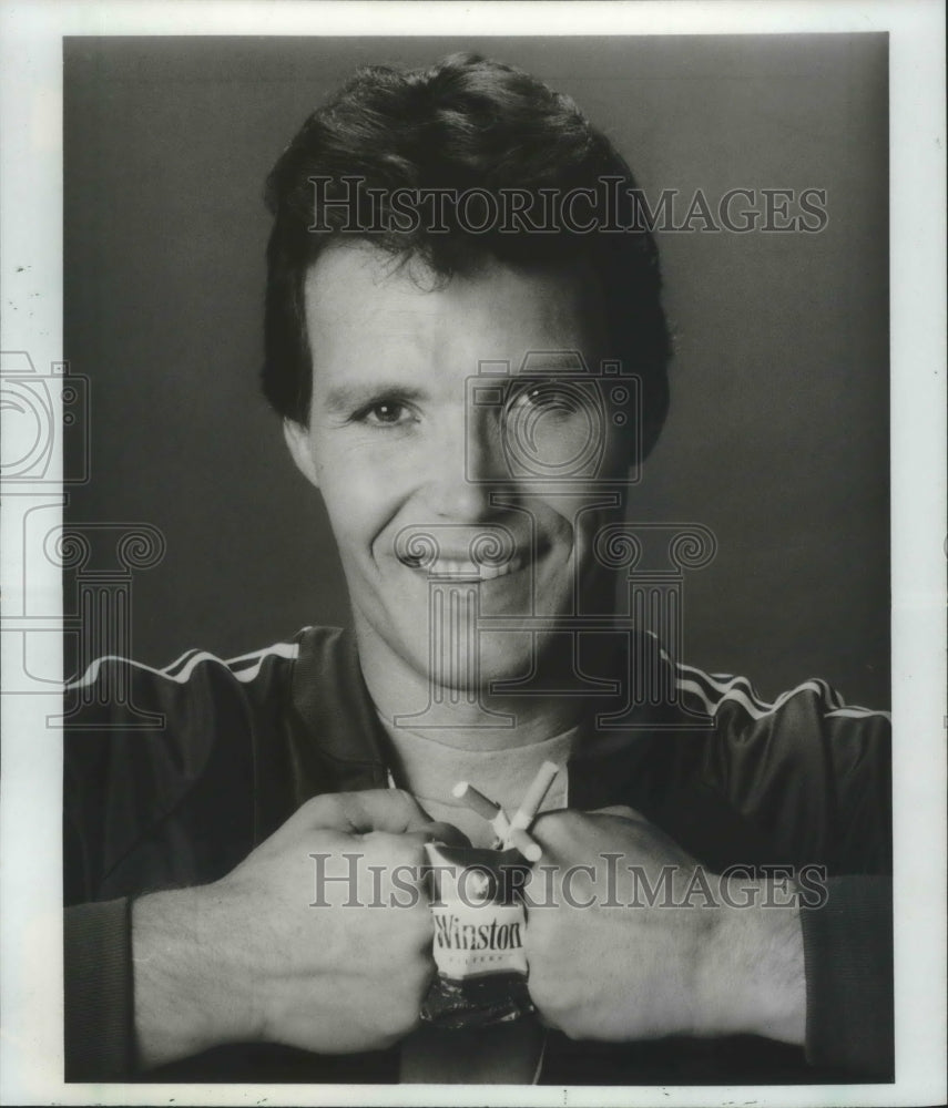 1986 Press Photo Patrick Reynolds, in Lung Association ad - mjp22036 - Historic Images