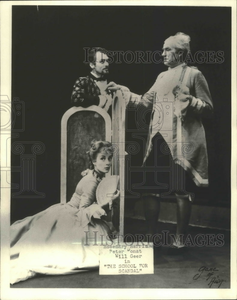 1961, &quot;The School For Scandal&quot; play, Milwaukee Repertory Theater - Historic Images