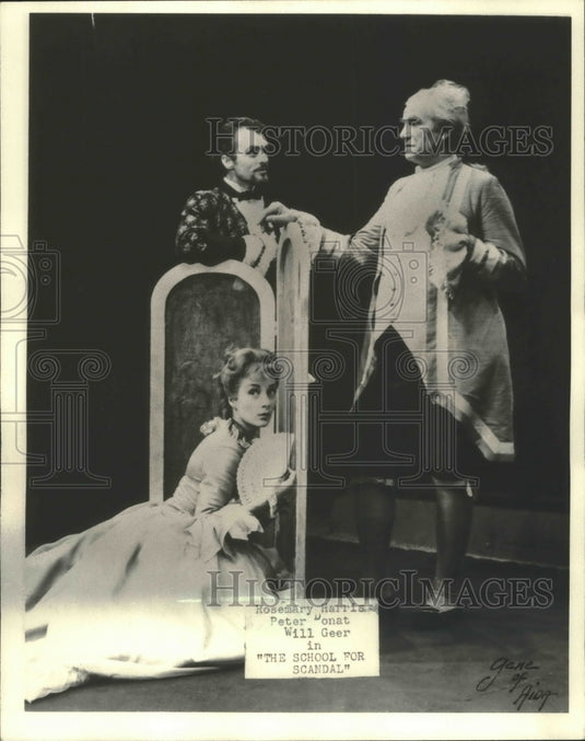 1961, "The School For Scandal" play, Milwaukee Repertory Theater - Historic Images