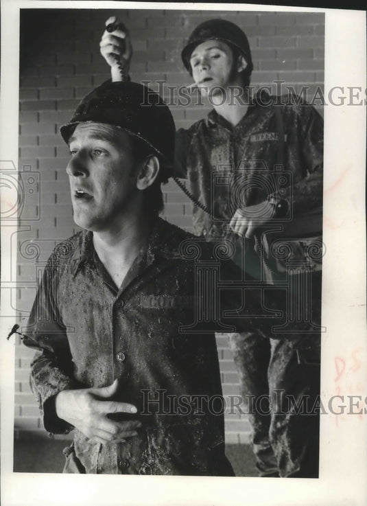 1971, Scene from "The White House Murder Case" at Milwaukee Repertory - Historic Images