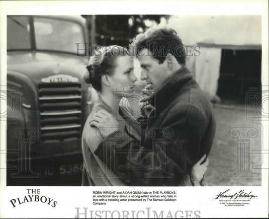 1992 Press Photo Robin Wright & Aidan Quinn in "The Playboys" - mjp22341 - Historic Images
